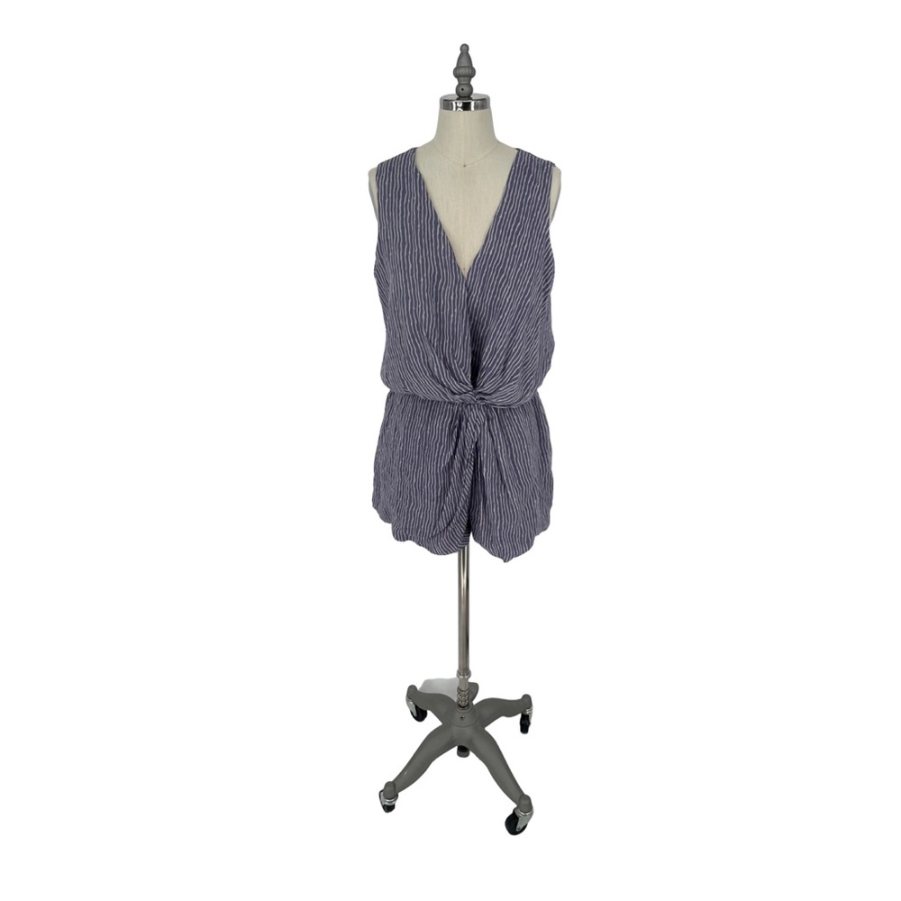 Greylin Women’s Purple Stripe Romper Shorts Size M $69